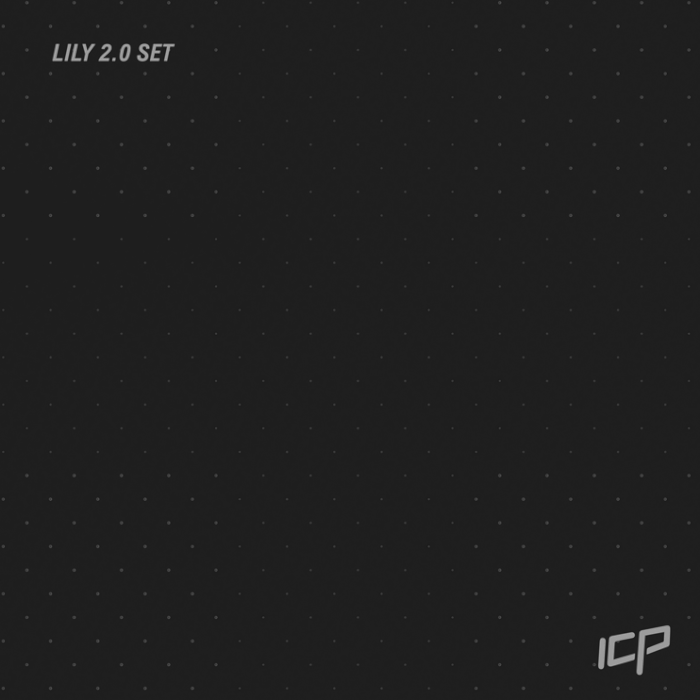 Animated GIF showing the Lily Volume Set of three arrowhead climbing volumes in white, rotating on a grey background to display all angles.