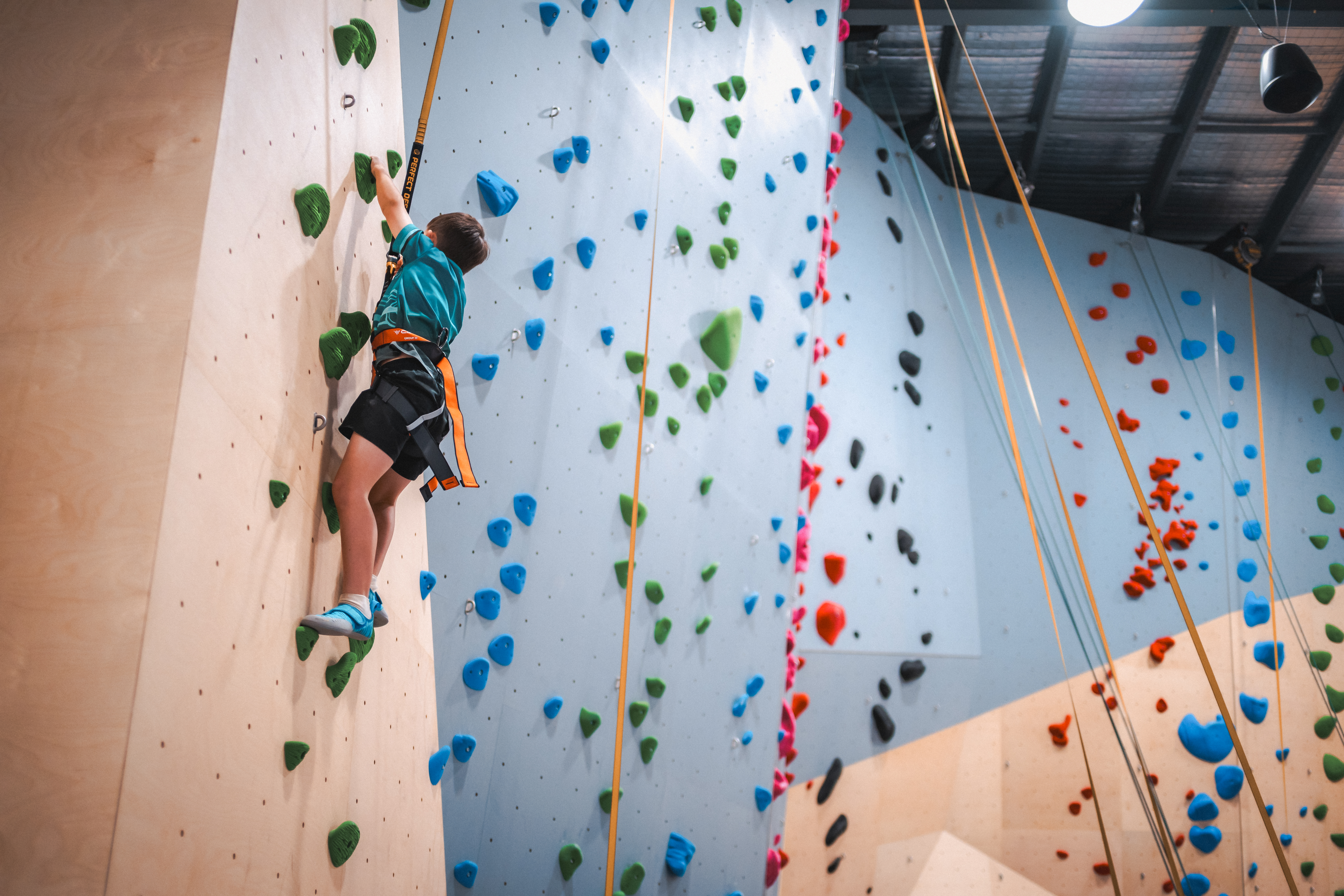 Climbing Wall Build ICP – Gecko Climb Rope Wall Auto Belays